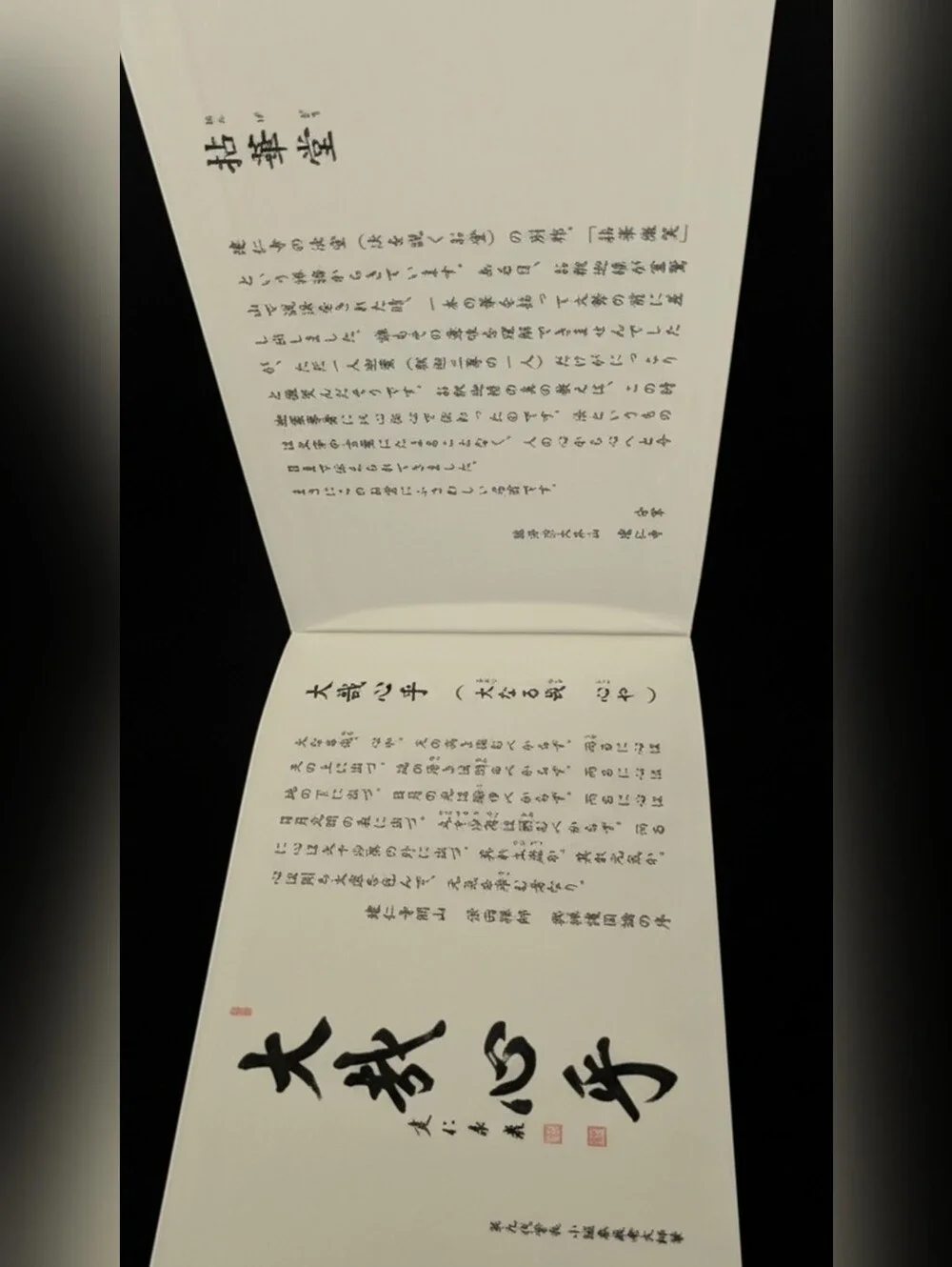 Authentic Kennin-ji Temple Goshuincho (Stamp Book) – Twin Dragons (Soryu-zu)